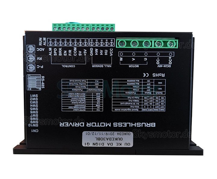 OUKEDA30BL 24-48V 850W BLDC Motorsteuerung, BLDC Motor Controller 30A für Φ60mm/80mm/86mm BLDC Motor
